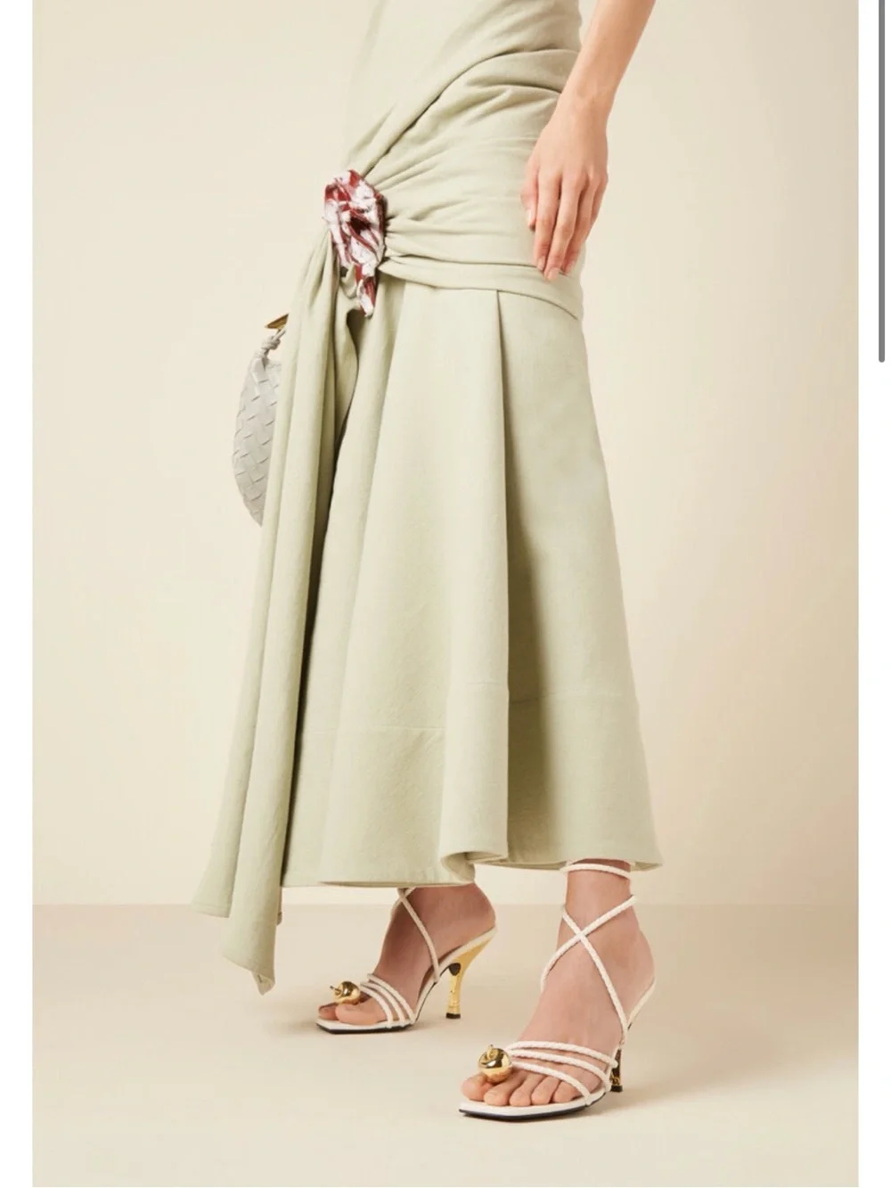 Bottega Veneta Adam Lace Up Leather Sandals